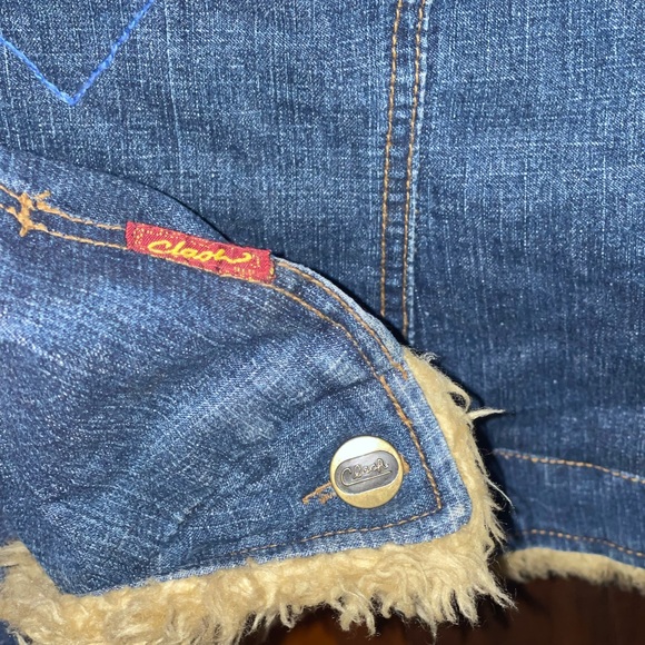 Hand Embroidered Grateful Dead; Cats DownUnder The StarsJerry Garcia Jean jacket - Picture 8 of 16